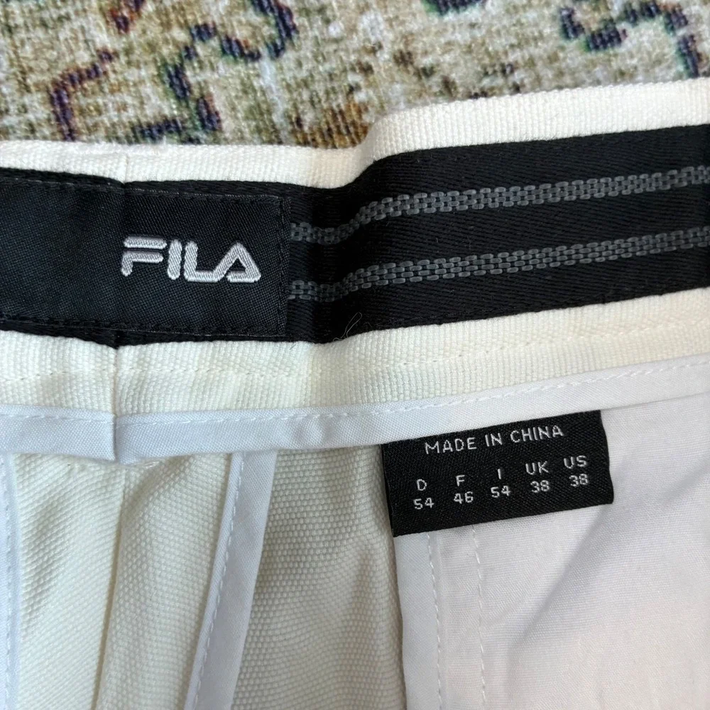 FILA Golf Mens Pants Off White Cream Tencel Cotton Twill Size 38 NWT‎ U90128 - Picture 3 of 10